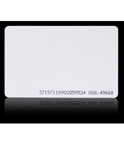 MFC-1 | 13,56MHz Mifare ISO karta, vytlačené číslo, vhodná na potlač, 64 b pamäť   