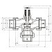 VD131 15-1,0 | 3-cestný regulační ventil PN16, DN15, Kvs=1,0 včetně servopohonu   