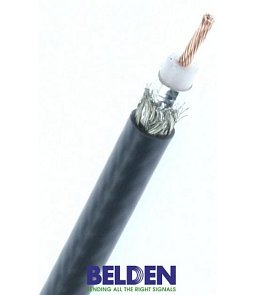 H155A00.00250 | Kábel COAX Cu AWG17 STR 50-3,9 PVC GY DF(Al)+80%TC-oplet   