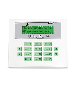 INT-KLCDS-GR | LCD klávesnica, 2 x 16 znakov, 2 vstupy, tamper, RS 232, 114x94x23,5   