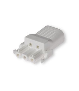 NAC32SL.W | Konektor NAC32 WH 3p nízka odľahčenie v ťahu vhodné pre všetky XL-spojky skrutkovací (zástrčka-socket)   