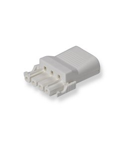 NAC42S.W | Konektor NAC42 WH 4p odľahčenie v ťahu vhodné pre všetky XL-spojky skrutkovací (zástrčka-socket)   