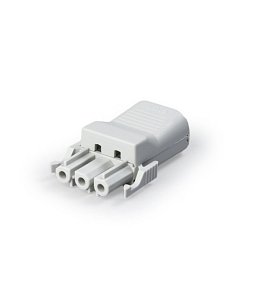 NCC32S.G | Konektor NCC32 GY 3p odľahčenie v ťahu vhodné pre všetky XL-spojky skrutkovací (zástrčka-socket)   