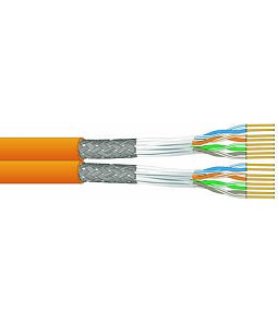 17739002BL | Kábel C7A S/FTP FRNC/LSOH SOL AWG22 B2ca OR 500m Uninet 7702 duplex   
