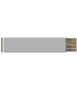 148786 | Kábel výťahový plochý PVC 6777-F 20G 1,00mm2 GY FL-80m   