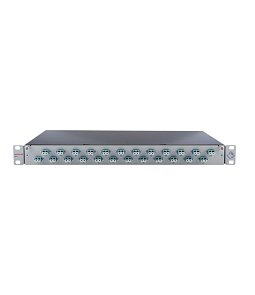 41531400ZY | Patch panel FO L 19"  6p 1U LSH(E2000) LGY MM OM3 vrátane kazety a pigtailov   