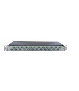 41531700ZY | Patch panel FO L 19" 24p 1U LSH/APC(E2000/APC) LGY SM OS2 vrátane kazety a pigtailov   